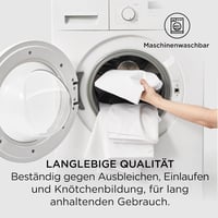 BEDSURE 80x80 cm pamut díszpárnahuzat 2 db cipzárral, fehér párnahuzat kanapéhoz és ágyhoz, Oeko-Tex 3