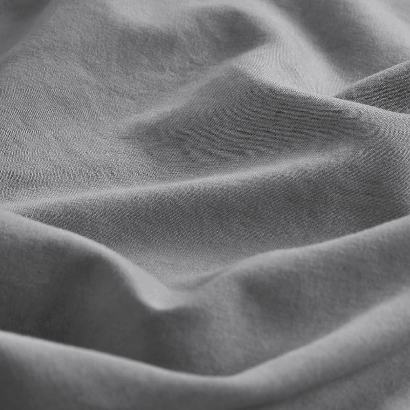 BEDSURE Ágynemű Szett 155x220 cm Szürke - Puha Mikroszálas Poliészter Ágyneműhuzat Garnitúra Cipzárral, 2 Párnahuzattal, Légáteresztő és Tar