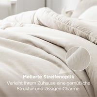 BEDSURE set posteljine bez navlake 240x260 cm - poplun s jastučnicom 40x70 cm, za sva 4 godišnja doba, za alergičare, labud bijela boja, set od 3 dijela 5