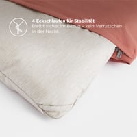 BEDSURE set posteljine bez navlake 240x260 cm - poplun s jastučnicom 40x70 cm, za sva 4 godišnja doba, za alergičare, labud bijela boja, set od 3 dijela 4