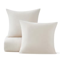BEDSURE set posteljine bez navlake 240x260 cm - poplun s jastučnicom 40x70 cm, za sva 4 godišnja doba, za alergičare, labud bijela boja, set od 3 dijela 9