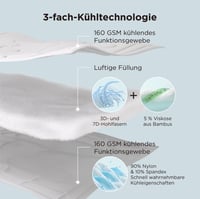 BEDSURE Arc-Chill chladivá letná prikrývka 200x200 cm, obojstranná bambusová deka proti nočnému poteniu, sivá 4