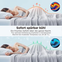BEDSURE Arc-Chill chladivá letná prikrývka 200x200 cm, obojstranná bambusová deka proti nočnému poteniu, sivá 3