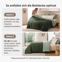 BEDSURE Pilotă cu Husă Integrată 155x220 cm - Lenjerie de Pat fără Husă Detașabilă, Protecție pentru Pilotă Integrată 7