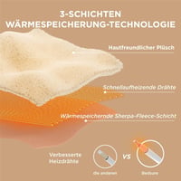 Pătură electrică încălzită Bedsure 130x180 cm gri, oprire automată, 6 trepte de temperatură, temporizator 10 ore, protecție la supraîncălzire 8 ore 4