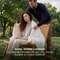 BEDSURE Fluffy Bubble prekrivač 220x240 cm vuneno bijeli mekani čupavi prekrivač za krevet 3
