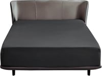 Bedsure Gumis Lepedő 160x200 cm Fekete Mikroszálas Magas Matrachoz 1