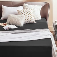 Bedsure Gumis Lepedő 160x200 cm Fekete Mikroszálas Magas Matrachoz 2
