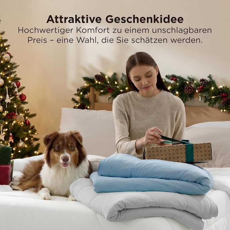 BEDSURE Hűtő Paplan 220x200 cm Légáteresztő Könnyű Izzadásmentes Kék