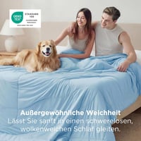 BEDSURE Hűtő Paplan 220x200 cm Légáteresztő Könnyű Izzadásmentes Kék 3