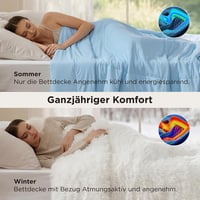 BEDSURE Hűtő Paplan 220x200 cm Légáteresztő Könnyű Izzadásmentes Kék 4