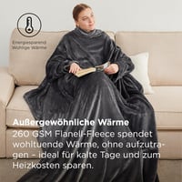 BEDSURE Karmos Plüss Ágytakaró 150x200cm - Meleg Ölelhető Decke Felnőtteknek 2