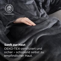 BEDSURE Karmos Plüss Ágytakaró 150x200cm - Meleg Ölelhető Decke Felnőtteknek 4