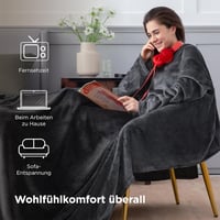 BEDSURE Karmos Plüss Ágytakaró 150x200cm - Meleg Ölelhető Decke Felnőtteknek 5