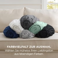 BEDSURE kifeszített lepedő 140x200 cm boxspringhoz, mikroszálas poliészter, szürke, felhajtós 30 cm matracmagasságig 5