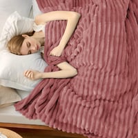 BEDSURE dekica pokrivač 220x240 cm tamno ružičasta dekoracija za sobu prekrivač mekano toplo 3