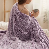 BEDSURE Lila Sherpa Takaró 150x200 cm, Puha Sofa Pléd, Meleg Téli Blanket 1
