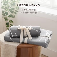 Bedsure Mikroszálas Ágyneműhuzat 135x200 cm Szürke Ágytakaró Párnahuzattal Egyszemélyes Ágyhoz 7