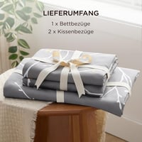 Bedsure Nyári Ágynemű Szett 200x200 cm Ágytakaró Párnahuzat Szürke Ágyhuzat 7