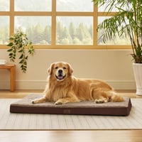 BEDSURE Ortopédikus kutyaágy nagy kutyáknak 112x81 cm, puha mosható kutyapárna barna 5