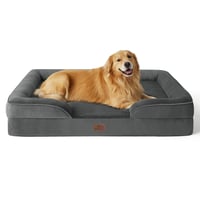 Bedsure ortopedski krevet za pse - tamnosivi - 134x106x20 cm 1