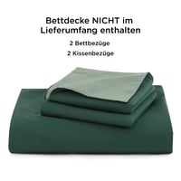 BEDSURE Pamučna posteljina 135x200 cm - kadulja zelena, 4-dijelni set, s 2 jastučnice 80x80 cm 7