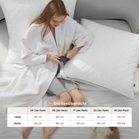 BEDSURE Jastuk 80x80 cm, set od 2 komada, jastuk za spavanje preporučen za alergičare 8