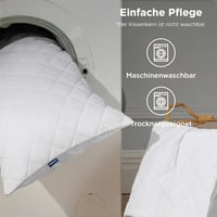 BEDSURE Jastuk 80x80 cm, set od 2 komada, jastuk za spavanje preporučen za alergičare 6