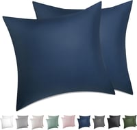 Bedsure Párnahuzat 40x40 cm 2 db Pamut Oeko-Tex Kék 1