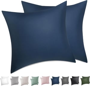 Bedsure pamučna jastučnica 2 kom - 40x80 cm, plava