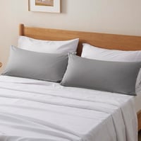 BEDSURE Párnahuzat 40x80 cm - 100% Pamut Cipzáras Díszpárna Huzat, Légáteresztő, Puha, Tartós, Világosszürke, Oeko-Tex Tanúsítvánnyal 8
