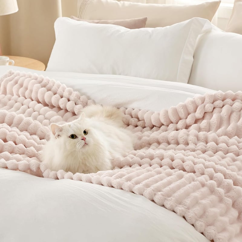 BEDSURE Puha Flanel Takaró 150x200cm Kristályrózsa Gyapjú Fleece Pléd