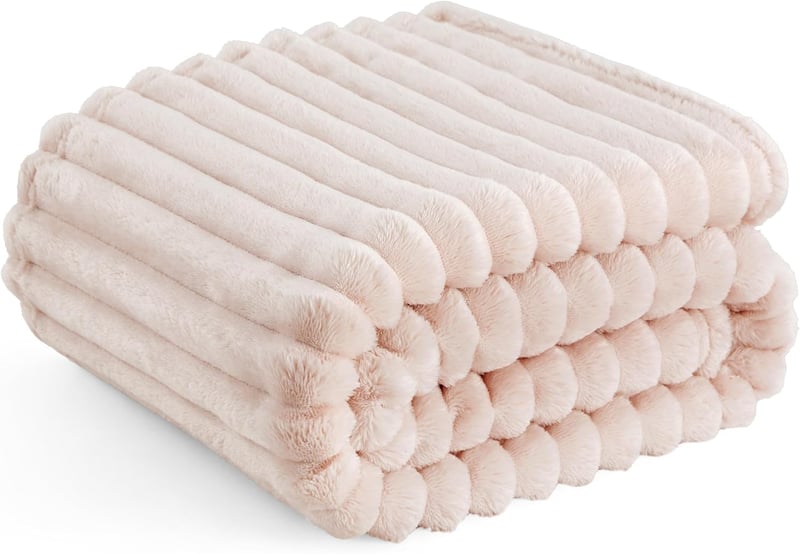 BEDSURE Puha Flanel Takaró 150x200cm Kristályrózsa Gyapjú Fleece Pléd