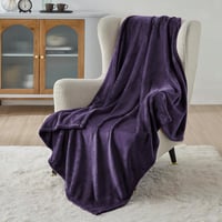 BEDSURE Puha Fleece Takaró 150x200 cm Lila Kanapé Pléd Téli Meleg Blanket 2