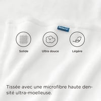 BEDSURE Puha Fleece Takaró 150x200 cm, Meleg Téli Pléd Kanapéra, Fehér 4