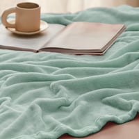 BEDSURE Puha Fleece Takaró 150x200 cm, Meleg Téli Pléd Kanapéra, Zöld 4