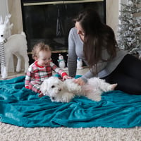BEDSURE Puha Fleece Takaró 150x200 cm Türkiz Kanapé Pléd Meleg Téli Blanket 6