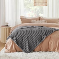 BEDSURE Puha Gyapjú Takaró 130x170cm Szürke Kanapé és Ágy Pléd 6