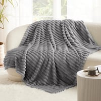 BEDSURE Puha Gyapjú Takaró 130x170cm Szürke Kanapé és Ágy Pléd 5