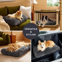 BEDSURE Puha kutyafekhely nagytestű és extra nagy kutyáknak 119x74x8 cm sötétszürke, mosható, csúszásgátló alj 6