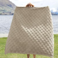 BEDSURE Puha Polár Takaró Kockás Mintával, Meleg Bézs Pléd Kanapéra és Ágyra, Kényelmes Mikroszálas Ágytakaró, 150x200 cm 3