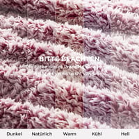 Bedsure Sherpa Ágytakaró Piros XL 150x200cm - Puha Kanapé Takaró Meleg Plüss Blanket 8