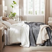 Bedsure Sherpa Kétoldalas Takaró, Extra Puha Flanel Pléd Kanapéra és Ágyra 150x200 cm - 150 x 200 cm, 01-grey 8
