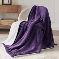 Bedsure Sherpa Kétoldalas Takaró, Extra Vastag Puha Kanapé Pléd Flanel Anyagból 3