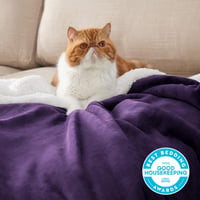 Bedsure Sherpa Kétoldalas Takaró, Extra Vastag Puha Kanapé Pléd Flanel Anyagból 2