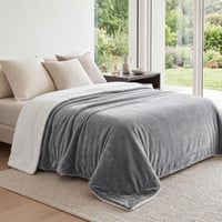 Bedsure Sherpa kétoldalas takaró, puha kanapé és ágytakaró, extra vastag meleg fleece 2