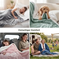 Bedsure Sherpa kétoldalas takaró, puha kanapé és ágytakaró, extra vastag meleg fleece 7