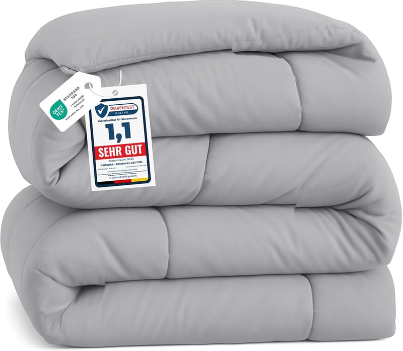 BEDSURE Téli Paplan 135x200 cm, Meleg Puha Takaró Allergiásoknak, 450g/m² Töltés