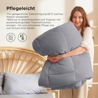 BEDSURE Téli Paplan 135x200 cm, Meleg Puha Takaró Allergiásoknak, 450g/m² Töltés 7