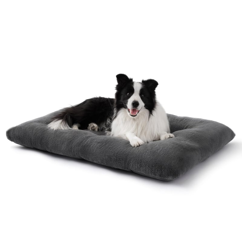 Bedsure XL matrac pre psov, prateľný, protišmykový - sivý - 104x69x8 cm
